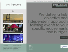 Tablet Screenshot of eventsource.co.uk