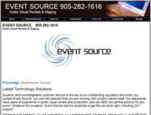 Tablet Screenshot of eventsource.tv